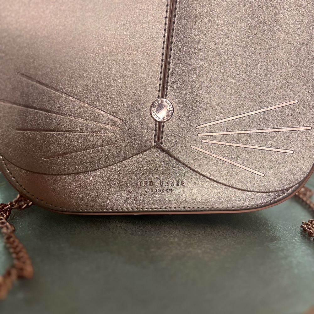 Ted Baker Pink Cat Chain Crossbody Purse Bag